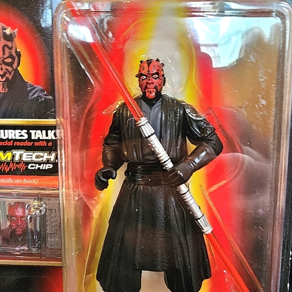 NIP!!! Star Wars Episode 1 Darth Maul X 2!! Each Includes A CommTech chip! - Picture 4 of 9